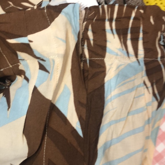 COPY - DRA Los Angeles Anthropologie Tropical Palm Print Pant Hawaii Wide Leg - Picture 8 of 12